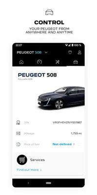 My Peugeot android App screenshot 0